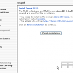 Installing Drupal from Fantastico