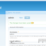 Change your password in Drupal