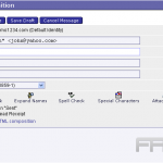 How to write an email message in Horde