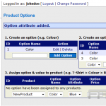 Add product options in CubeCart