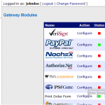 Payment modules in CubeCart