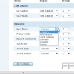 Manage blocks in Drupal
