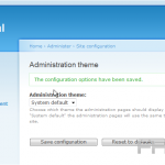 Site configuration in Drupal