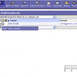 Manage Contacts in Horde