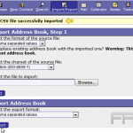 Import contacts into Horde