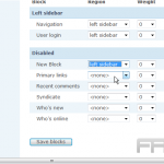 Manage blocks in Drupal
