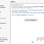 Install Gallery2 from Fantastico