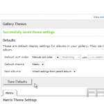 Change themes in Gallery2
