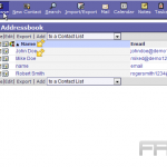 Import contacts into Horde