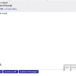 How to write an email message in Horde
