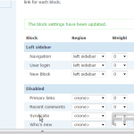 Manage blocks in Drupal