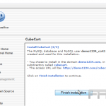 Installing CubeCart from Fantastico