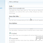 Create menus in Drupal