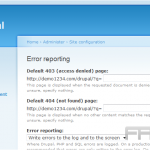 Site configuration in Drupal