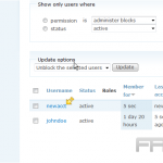 Manage users in Drupal