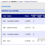 Configure currency in CubeCart