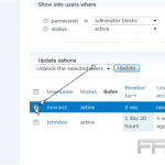 Manage users in Drupal
