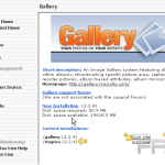 Install Gallery2 from Fantastico