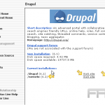 Installing Drupal from Fantastico