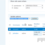 Manage users in Drupal