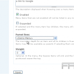 Create menus in Drupal