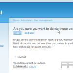 Manage users in Drupal