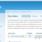 Create menus in Drupal
