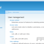 Manage users in Drupal