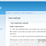 Manage users in Drupal