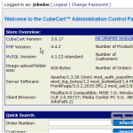 Change your admin password in CubeCart