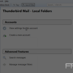 Setup a POP email account with SSL in ThunderBird