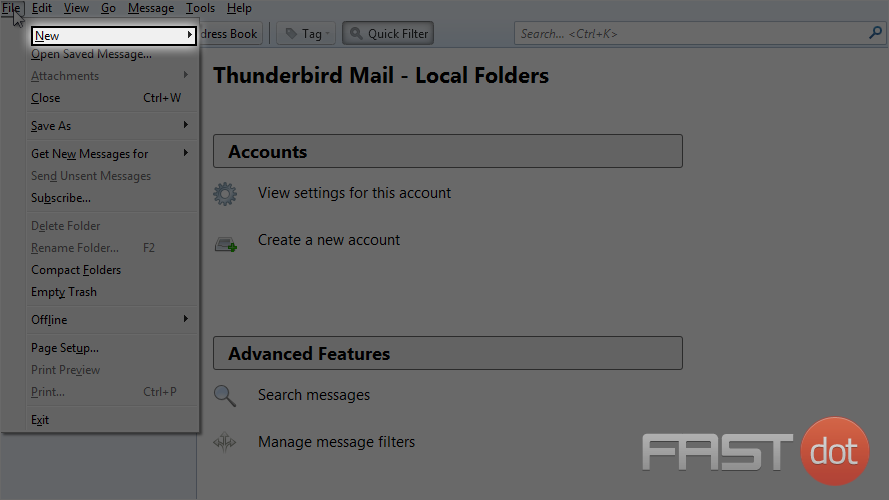 Setup a POP email account with SSL in ThunderBird