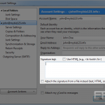 Creating a signature in ThunderBird