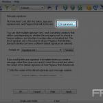 How to setup your email signature in Pegasus Mail