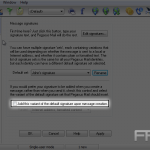 How to setup your email signature in Pegasus Mail