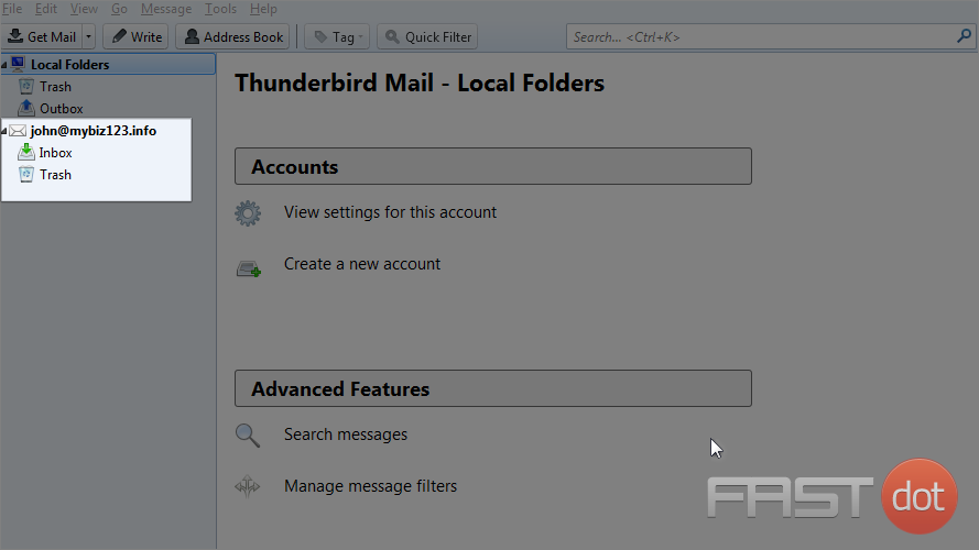 Thunderbird mail web hosting
