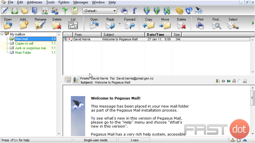 Pegasus mail web hosting