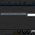 Delete an email account in IncrediMail