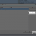Delete an email account in Opera Mail