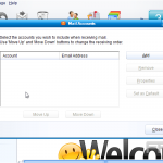 Delete an email account in IncrediMail