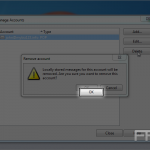 Delete an email account in Opera Mail