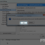 Delete an email account in ThunderBird
