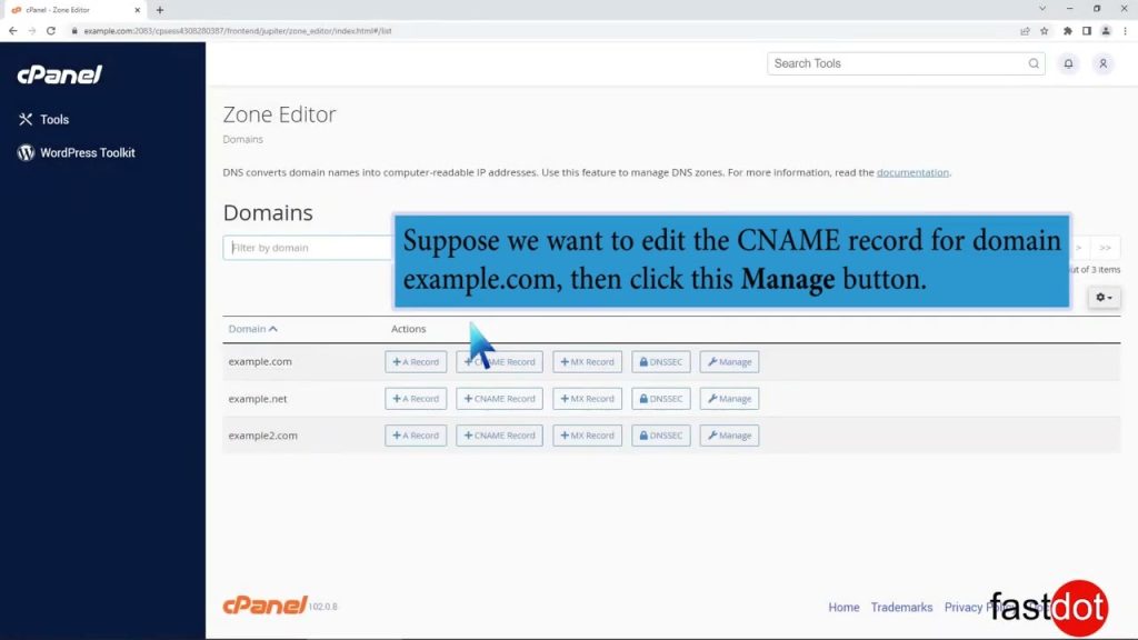 how-to-edit-or-delete-cname-record-in-cpanel-using-the-dns-zone-editor-with-fastdot