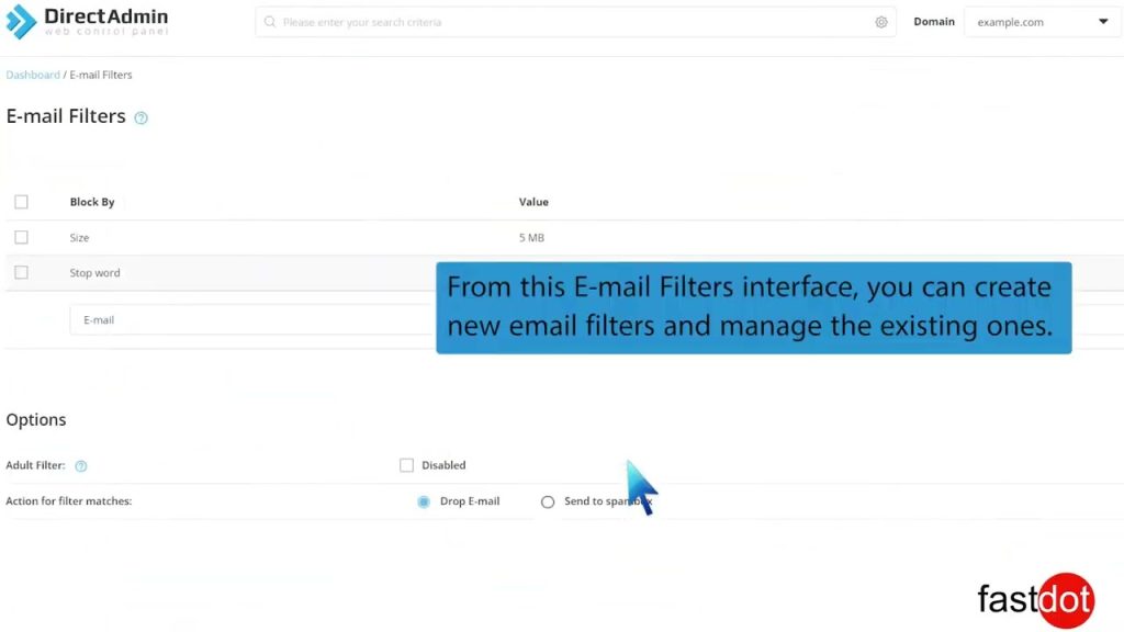 how-to-remove-email-spam-filters-from-directadmin-fastdot