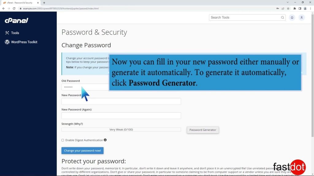 how-to-change-an-account-password-in-cpanel-with-fastdot