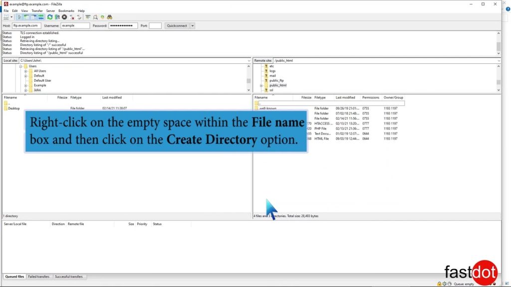 how-to-create-or-delete-a-directory-using-the-filezilla-ftp-client-fastdot