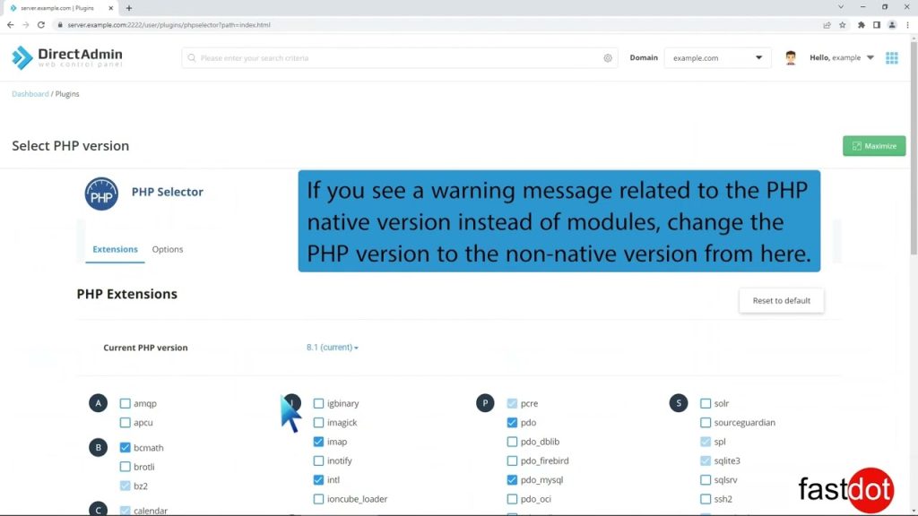 how-to-enable-ioncube-loader-using-cloudlinux-selector-in-directadmin-fastdot