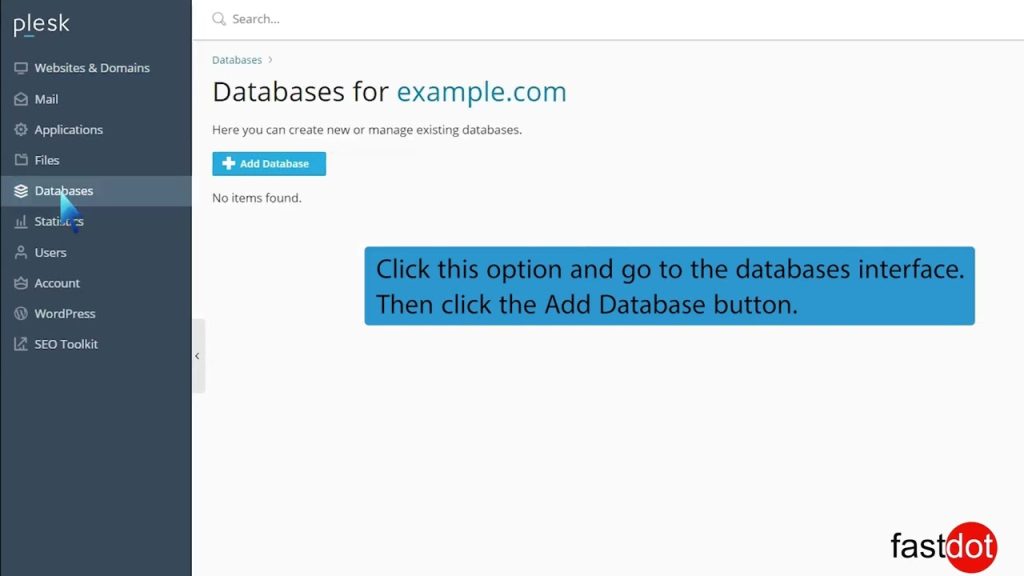 how-to-create-a-database-in-plesk-fastdot