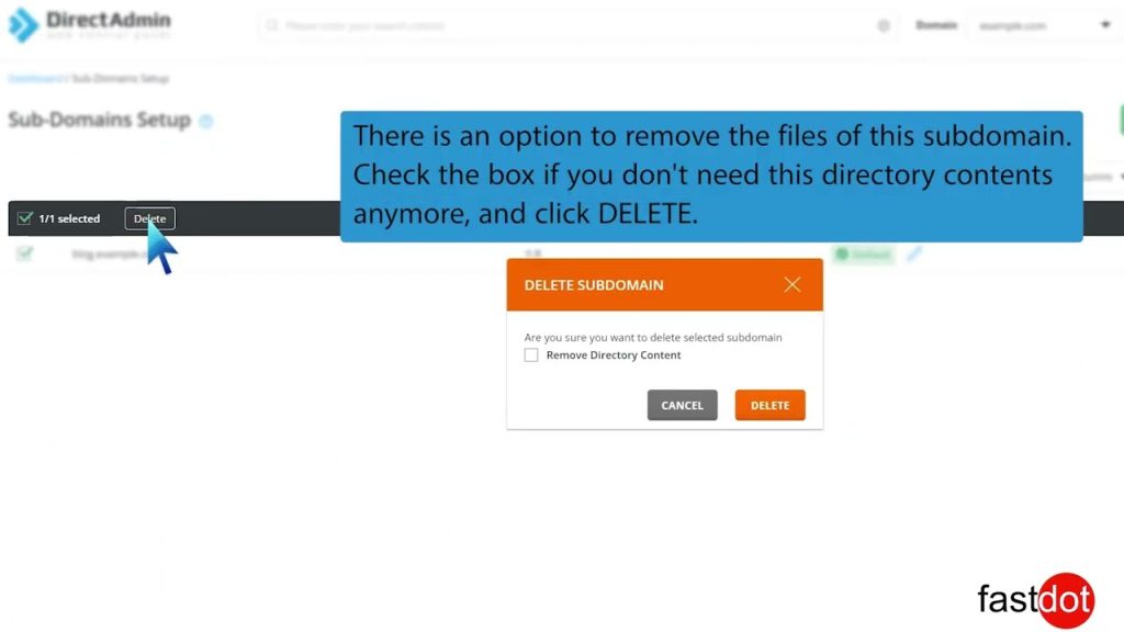 how-to-remove-sub-domain-in-directadmin-fastdot