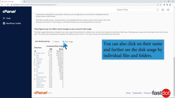 how-to-check-disk-usage-of-directory-and-bandwidth-usage-with-fastdot